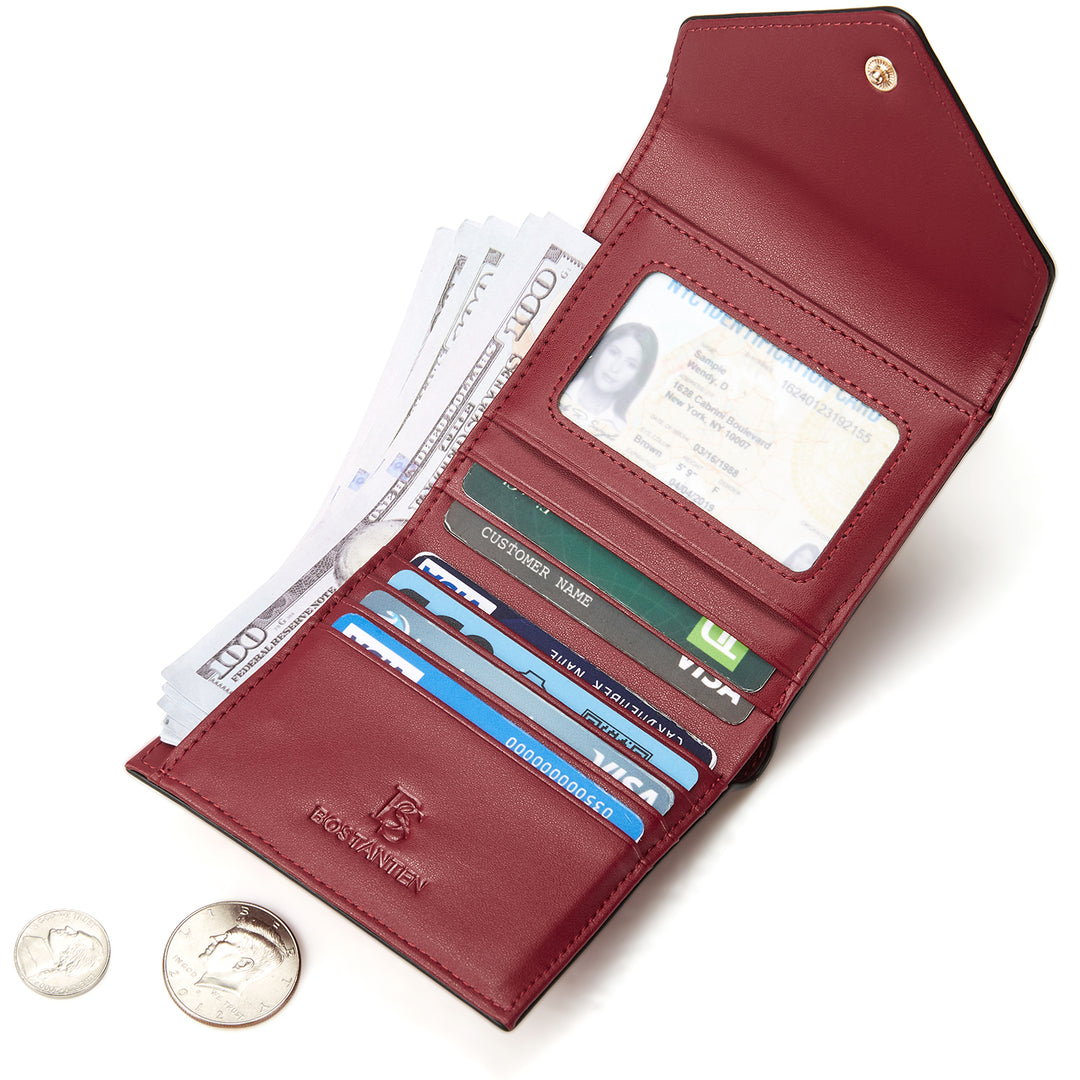 Rozenn Western Checkbook Wallet —— Elegant Patterns - BOSTANTEN