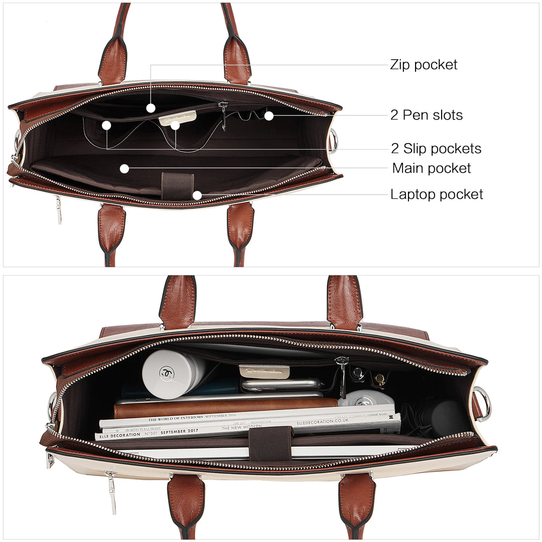 Mizuki Briefcase With Shoulder Strap — Security - BOSTANTEN
