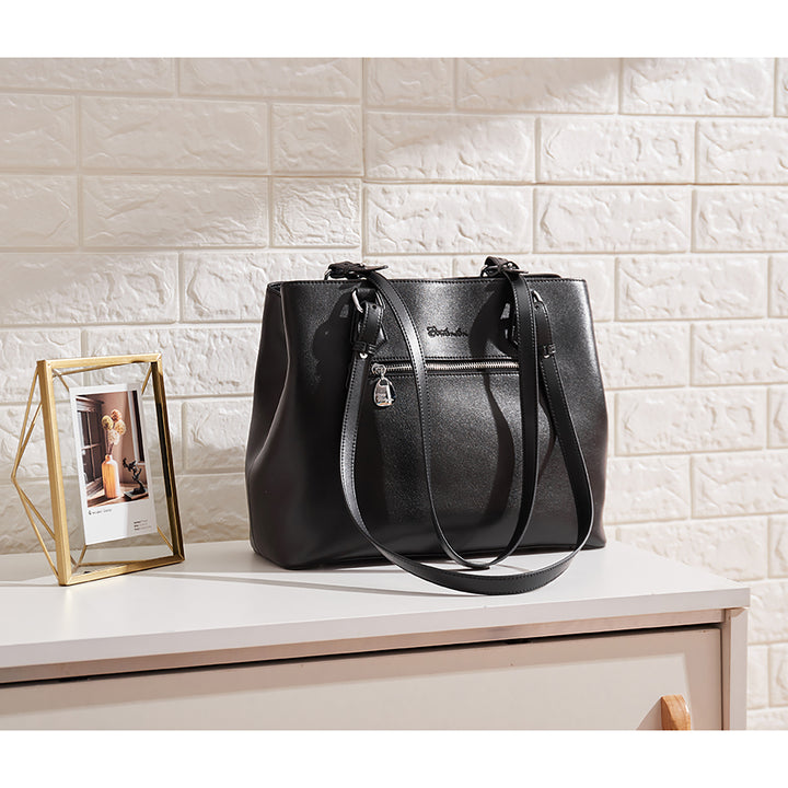 BOSTANTEN Women Handbag Genuine Leather Shoulder Bag Soft Designer Top Handle Purses - BOSTANTEN