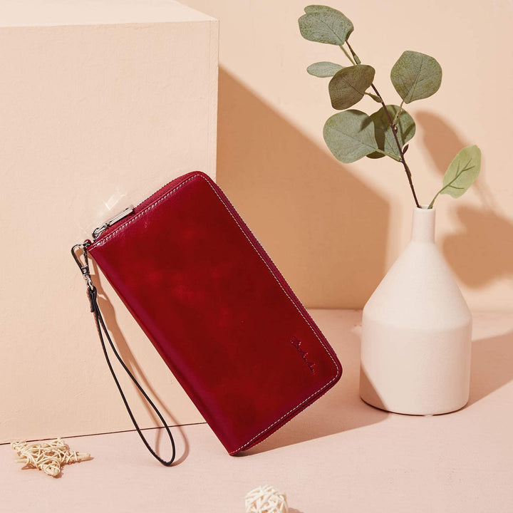 Rozenn Wallets With Checkbook Holder —— Zipper - BOSTANTEN