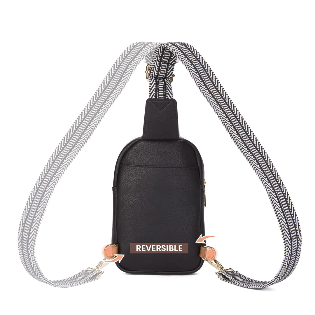 Arrio Reversible Strap Women's Leather Leather Sling Bag