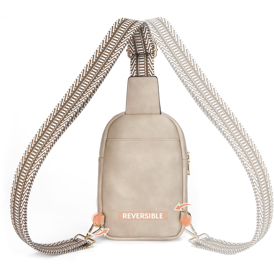 Arrio Reversible Strap Women's Leather Leather Sling Bag
