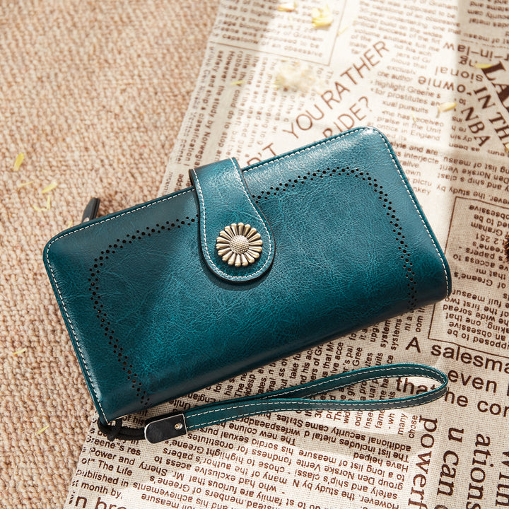 Lomy Big Wallet For Women With Wristlet —  Large Capacity
