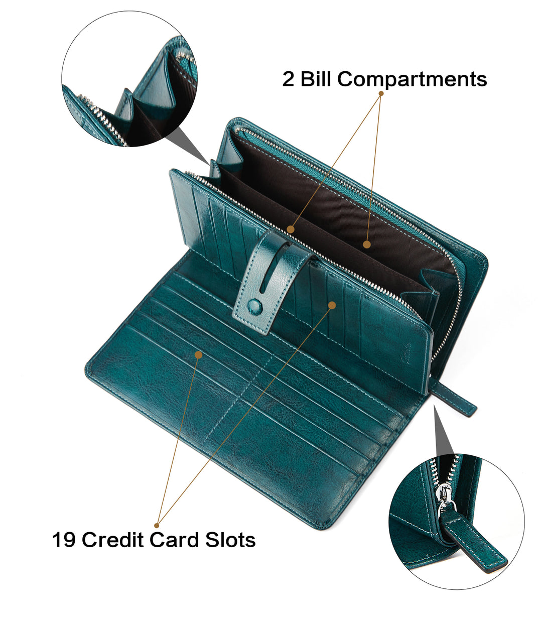 Lnna Checkbook RFID Wallet Cash Clutch Purses —— Superstar