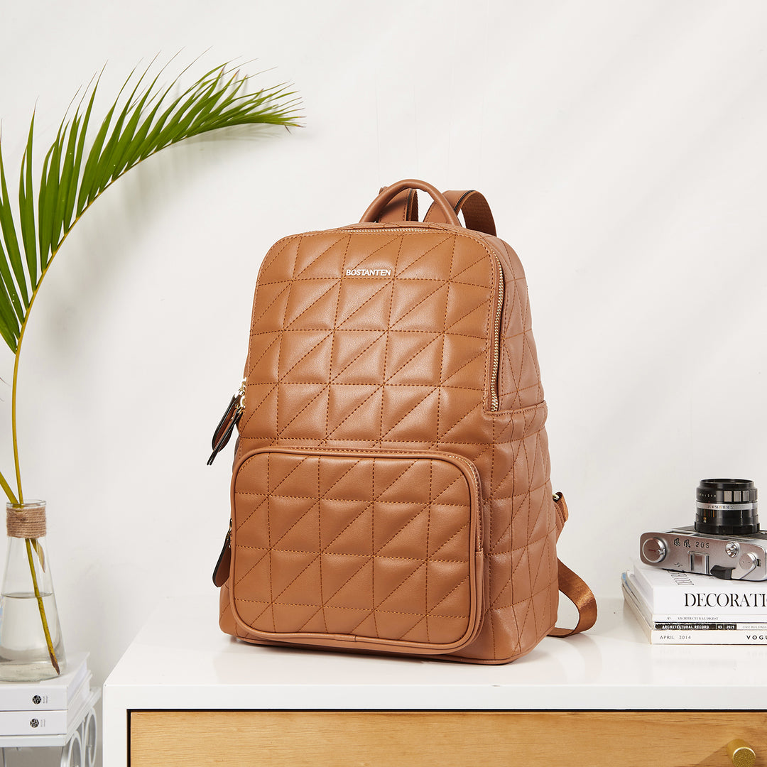 Minoru Leather Mini Backpack— Casual - BOSTANTEN