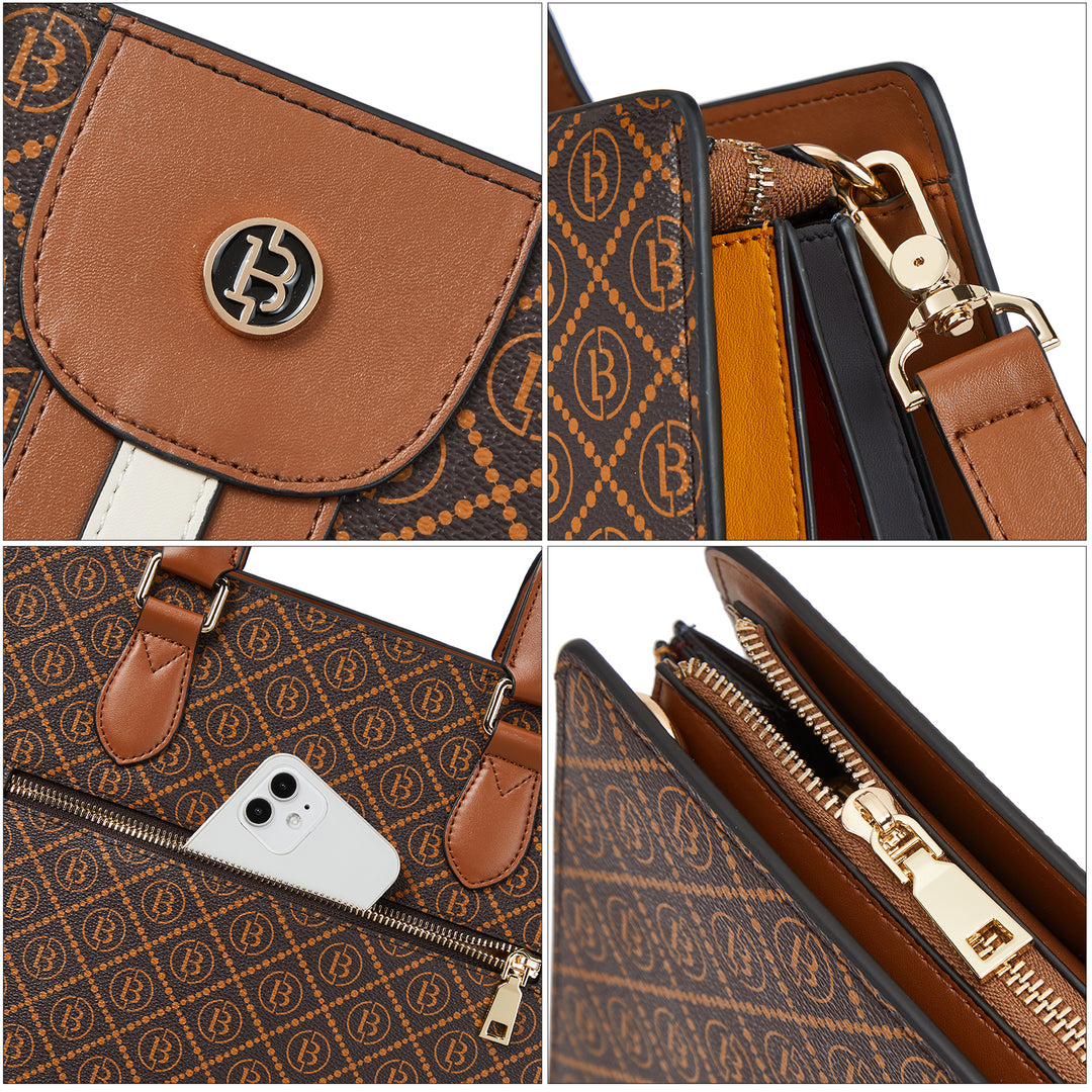 Stroud Vintage Leather Briefcase — Fashion Round - BOSTANTEN