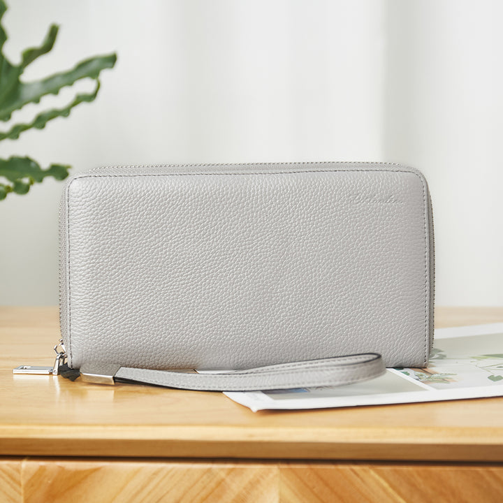 Rozenn Wallets With Checkbook Holder —— Zipper - BOSTANTEN