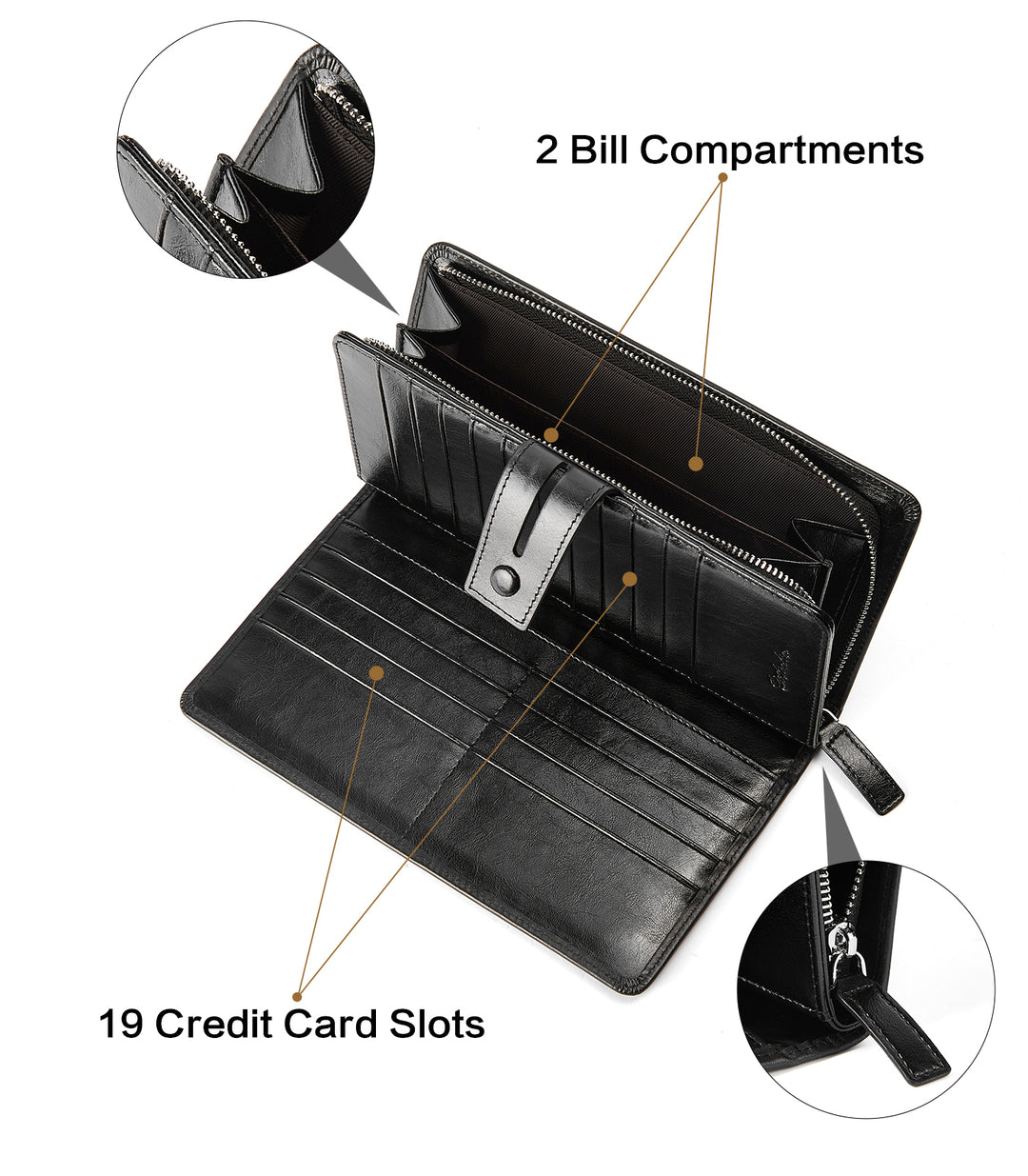 Lnna Checkbook RFID Wallet Cash Clutch Purses —— Superstar