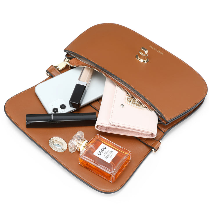 BOSTANTEN Small Crossbody Bag for Women Leather Top-handle Handbag Designer Shouldr Purse - BOSTANTEN