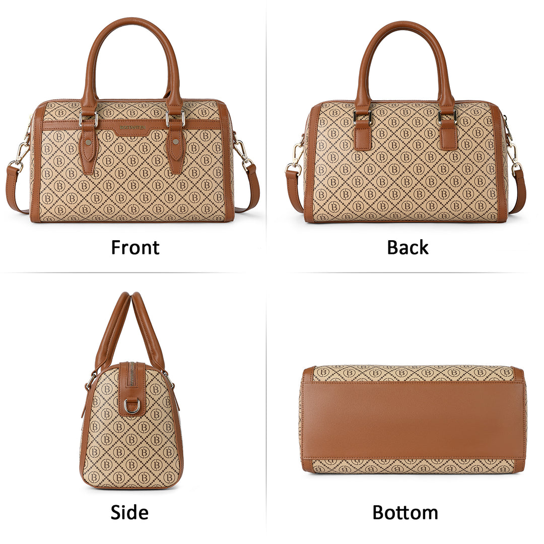 BOSTANTEN Womens Handbags Genuine Leather Designer Tote Bag Ladies Top Handle Crossbody Purse - BOSTANTEN
