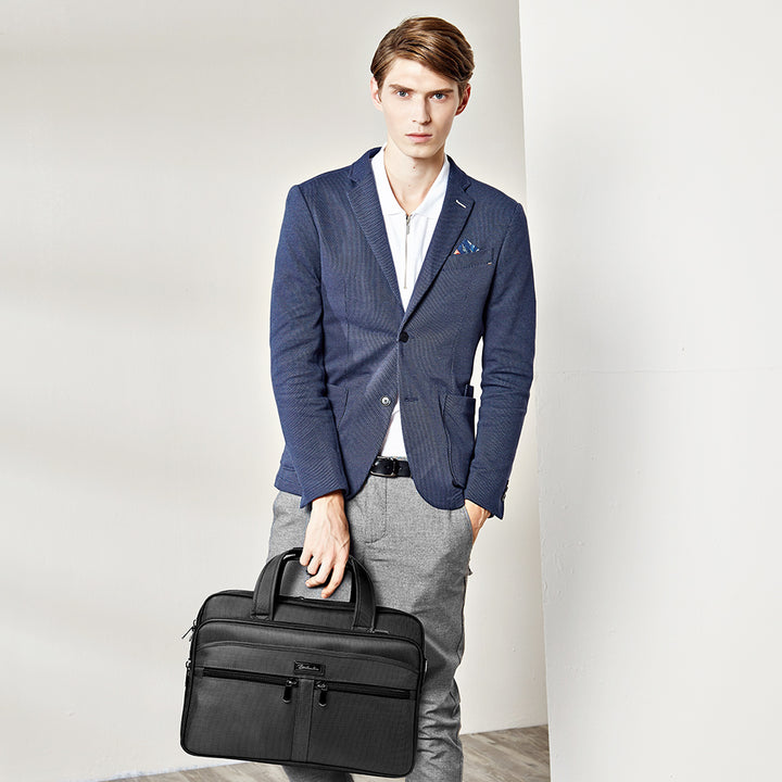 BOSTANTEN Laptop Bags 17 inch Briefcase for Men Water-resistant Lightweight Large Business Travel Case - BOSTANTEN