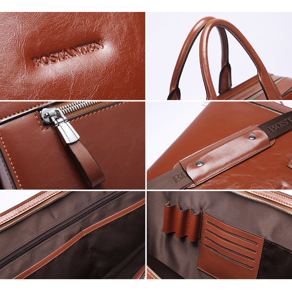Carol Designer Briefcase For Women — Italian Leather