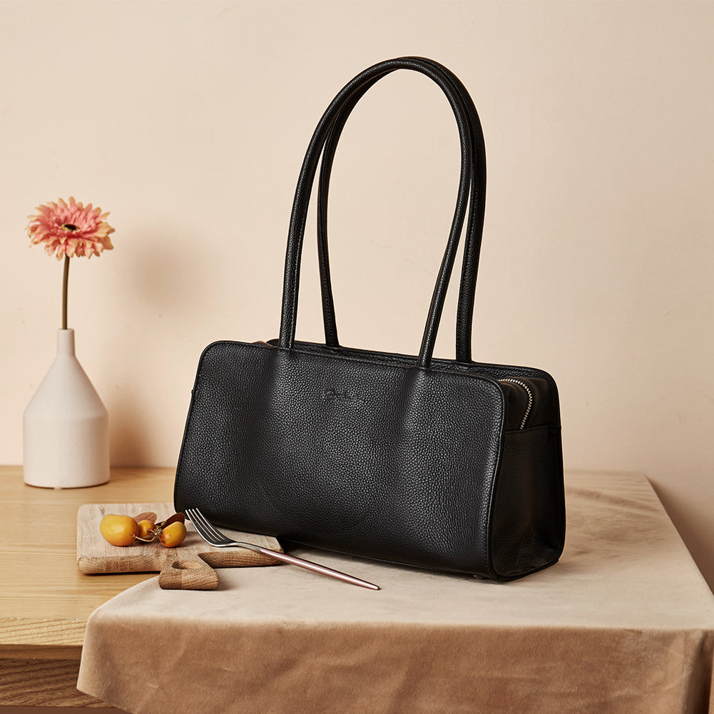 BOSTANTEN Women Designer Handbags Genuine Soft Leather Top Handle Purses and Handbags Satchel Shoulder Bag - BOSTANTEN