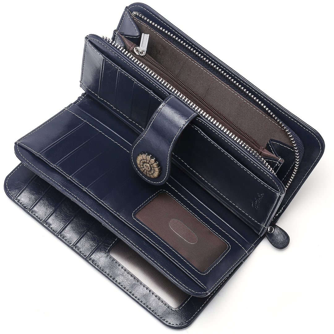 Lomy Big Wallet For Women With Wristlet —  Large Capacity