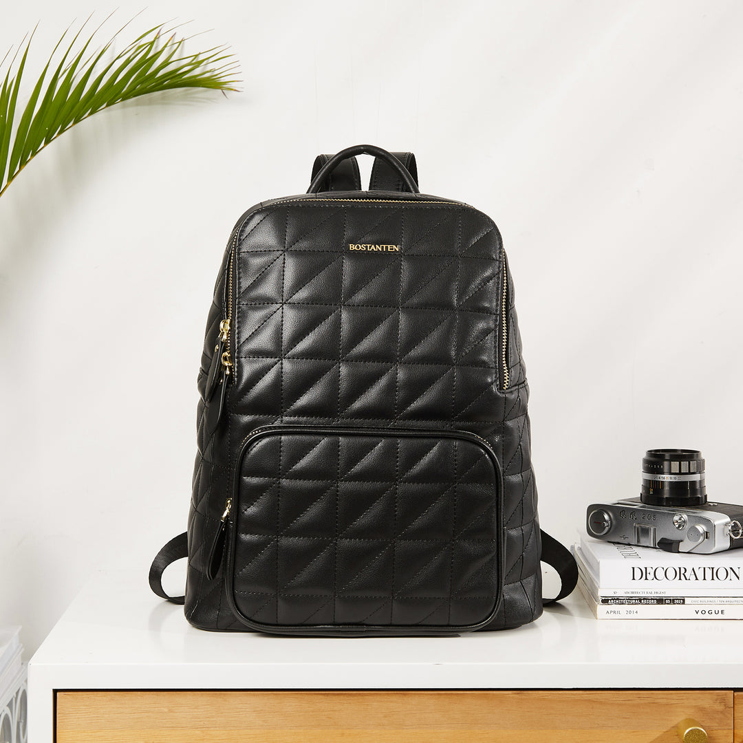 Minoru Leather Mini Backpack— Casual - BOSTANTEN