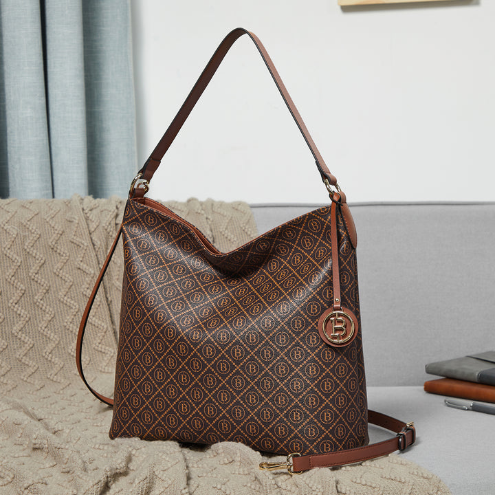 BOSTANTEN Hobo Bags for Women Genuine Leather Purses Designer Signature Handbags Ladies Tote Purses - BOSTANTEN