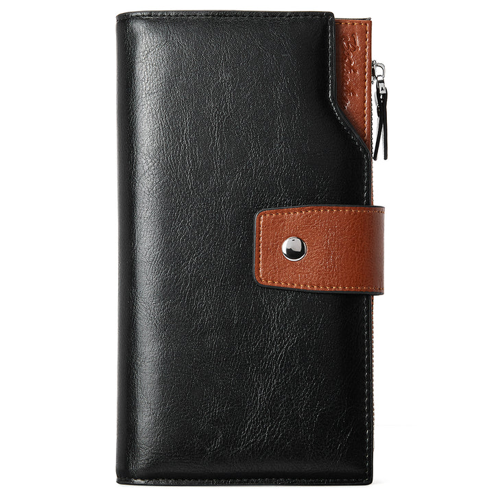 Lnna Genuine Leather RFID Wallets With Checkbooks - Cash Clutch