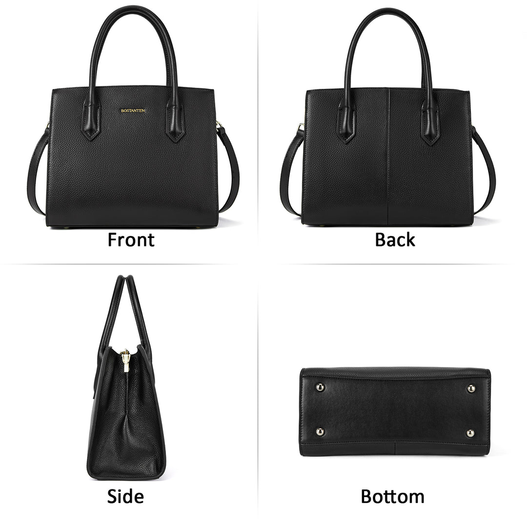 Machk Genuine Leather Tote Bag  — Handle Shoulder - BOSTANTEN