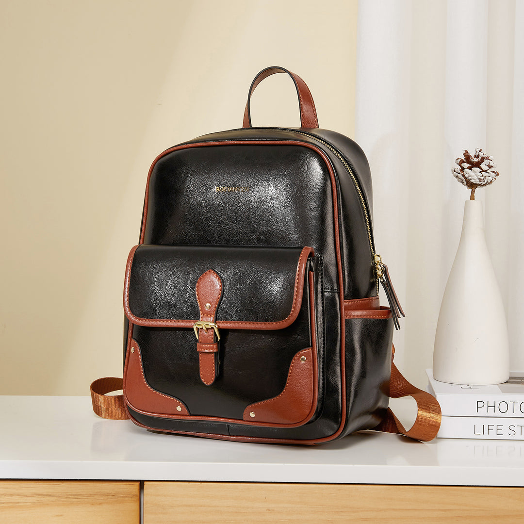 Vrba Leather Book Bag — Talent - BOSTANTEN