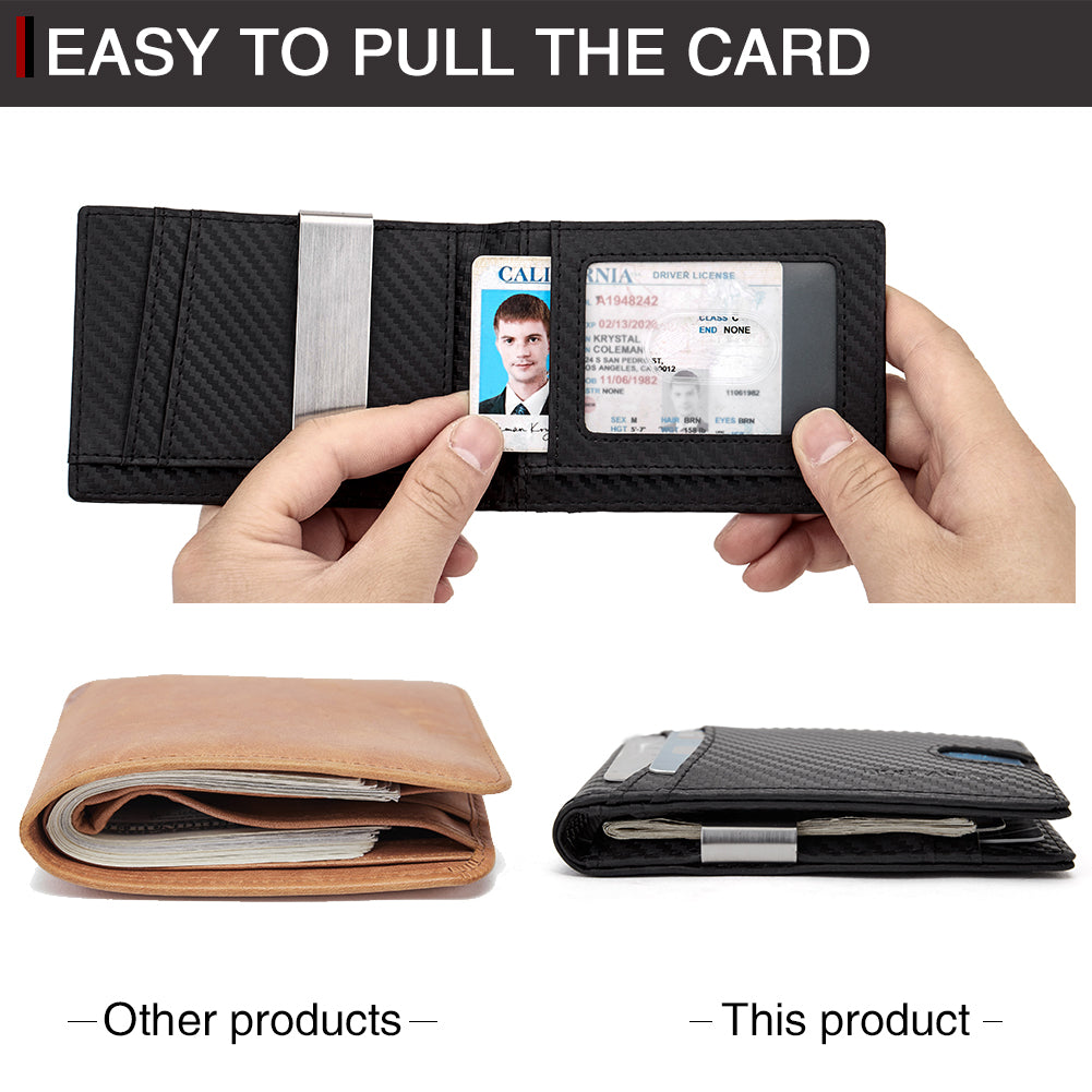 Rozenn Checkbook Wallet Men Bifold —— Slim - BOSTANTEN