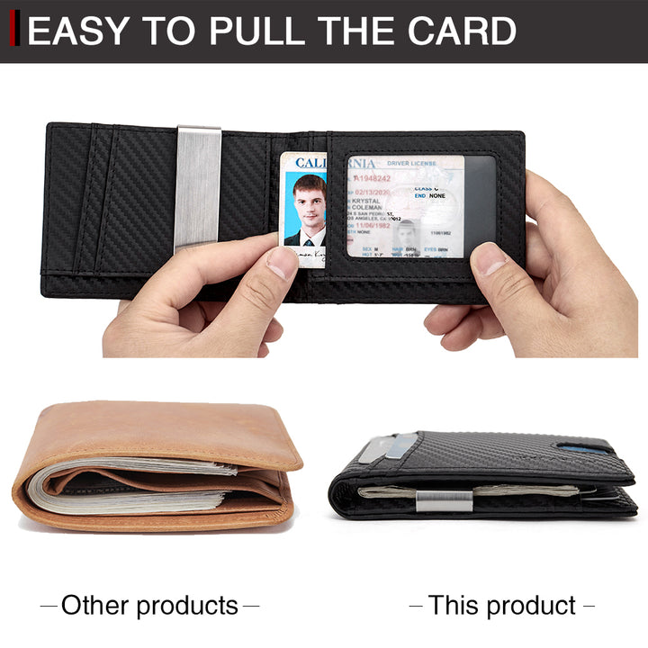 Rozenn Checkbook Wallet Men Bifold —— Slim - BOSTANTEN