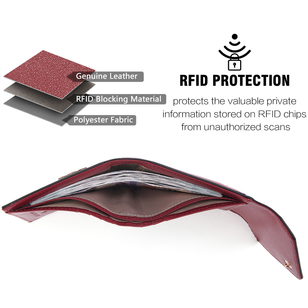 Rozenn Western Checkbook Wallet —— Elegant Patterns - BOSTANTEN