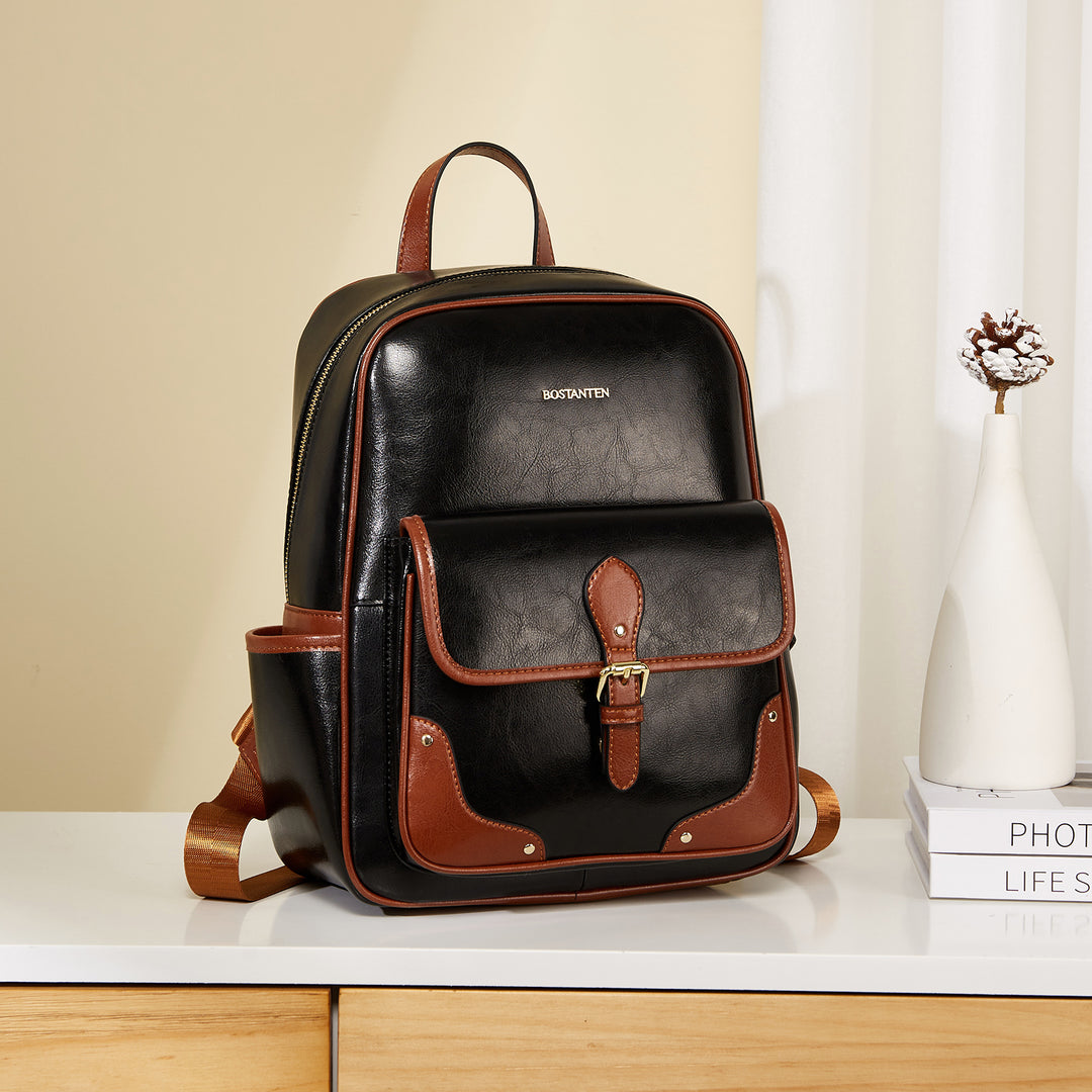 Vrba Leather Book Bag — Talent - BOSTANTEN