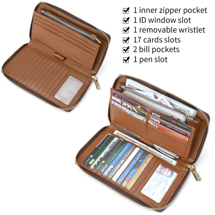 Savill Clutch Wristlet Wallet — Elegant Patterns - BOSTANTEN