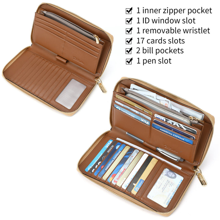 Savill Clutch Wristlet Wallet — Elegant Patterns - BOSTANTEN