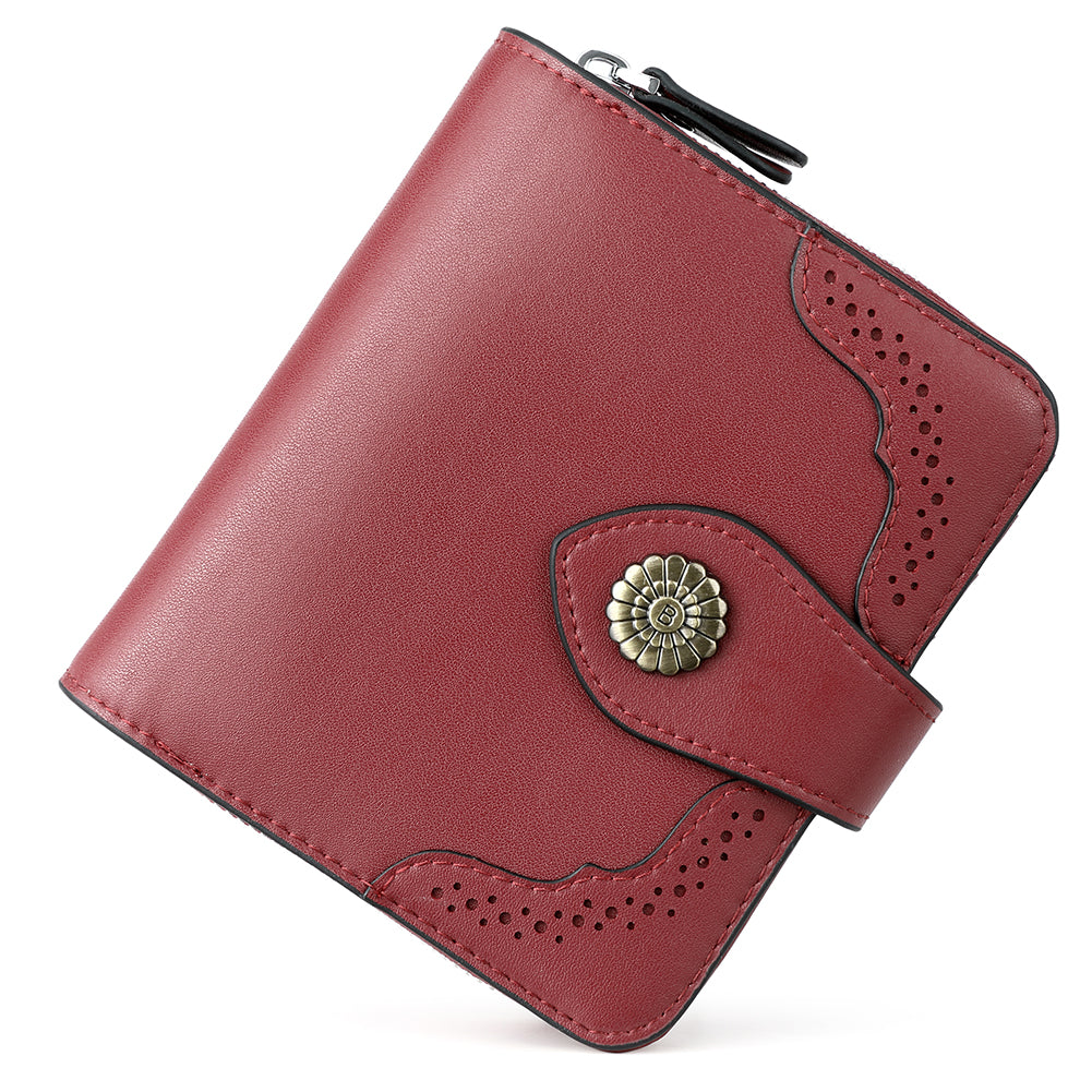 Rozenn  Full Grain Leather Money Clip Wallet —— Small Bifold - BOSTANTEN