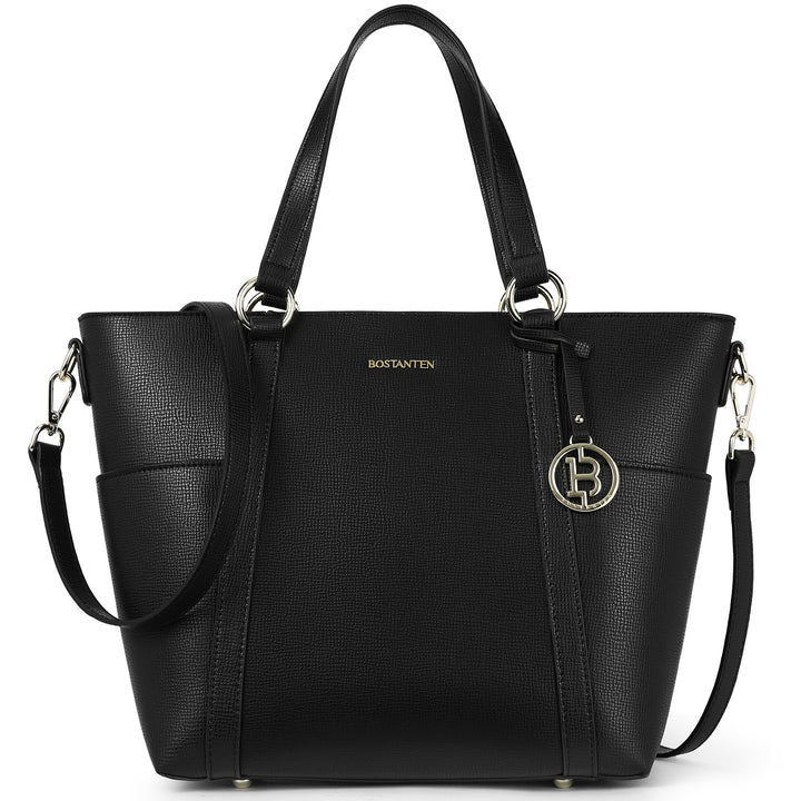 BOSTANTEN Women Leather Handbags Designer Purses Fashion Tote Shoulder Top Handle Bag for Work Daily - BOSTANTEN