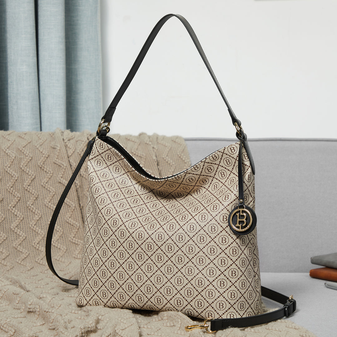 BOSTANTEN Hobo Bags for Women Genuine Leather Purses Designer Signature Handbags Ladies Tote Purses - BOSTANTEN
