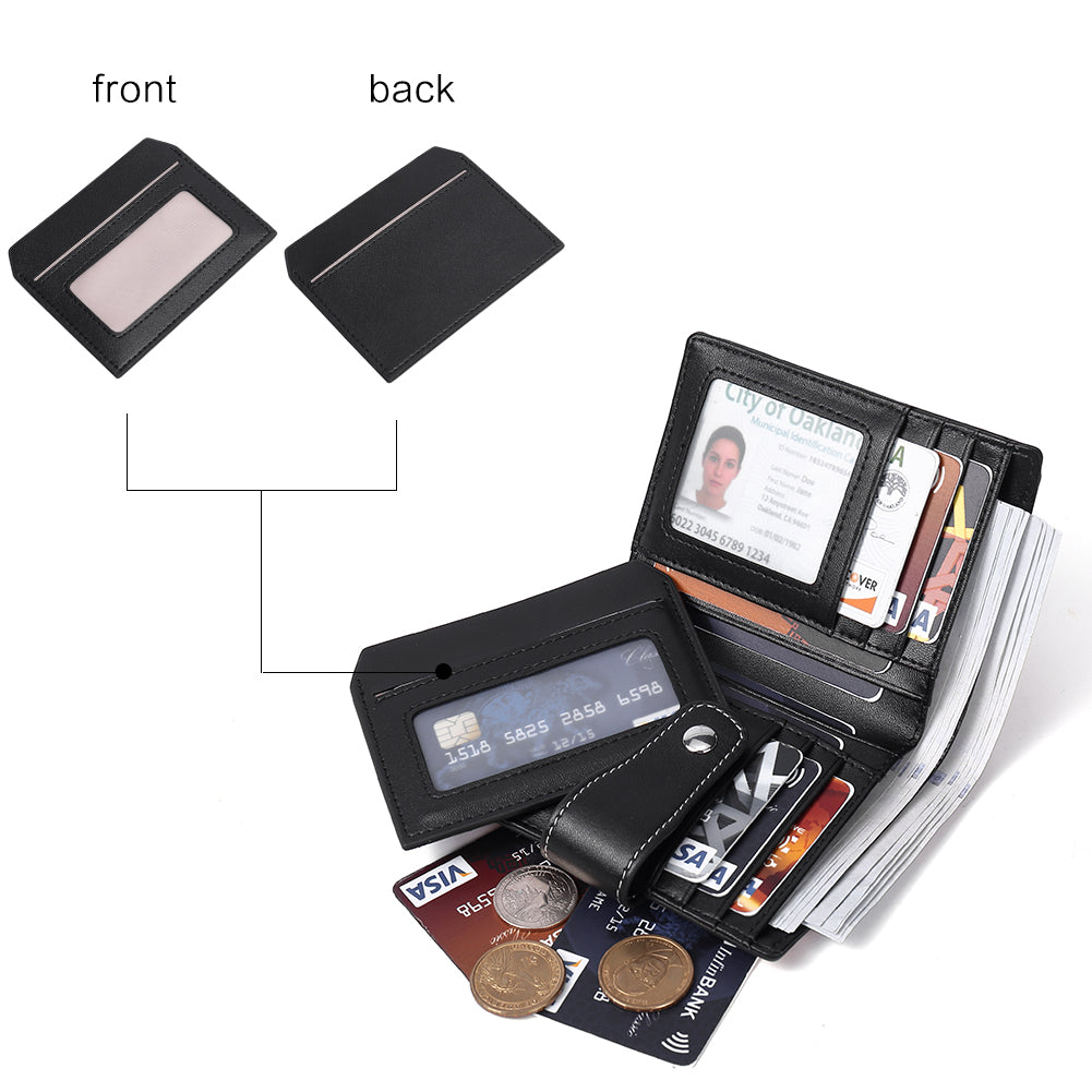 Lnna Small Wallet Zippered Checkbook Cover — ID Window - BOSTANTEN
