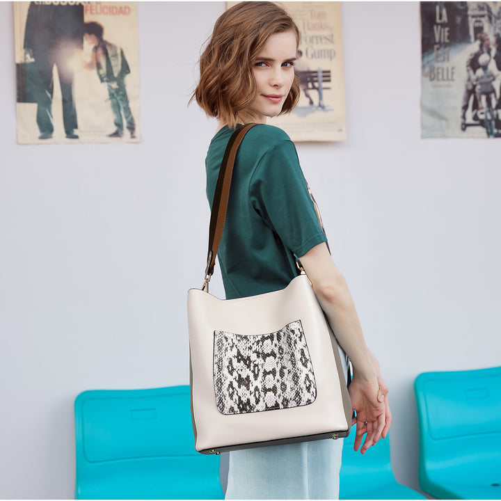 BOSTANTEN Genuine Leather Hobo Handbags Designer Shoulder Tote Purses Crossbody Large Bag for Women - BOSTANTEN