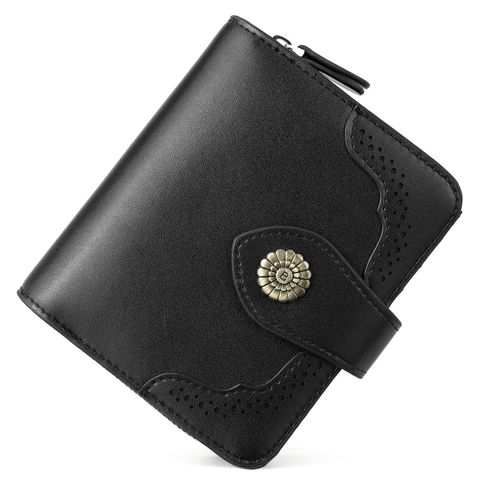Rozenn  Full Grain Leather Money Clip Wallet —— Small Bifold - BOSTANTEN