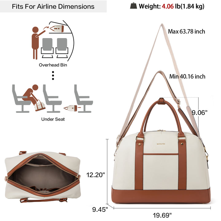 Zenobe Travel in Style: Women's Weekender Duffle Bag for the Fashion-Forward