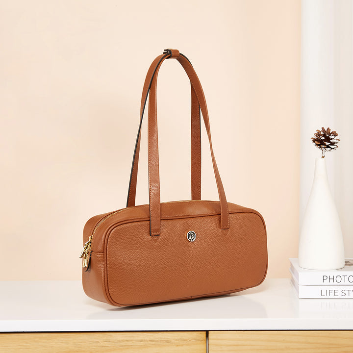 BOSTANTEN Women Satchel Handbags Designer Shoulder Bags Genuine Leather Top Handle Purses - BOSTANTEN