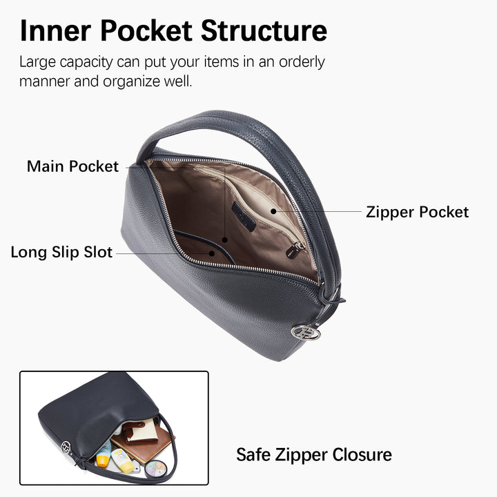 Vegan Leather Hobo Purses for Women Designer Shoulder Bags