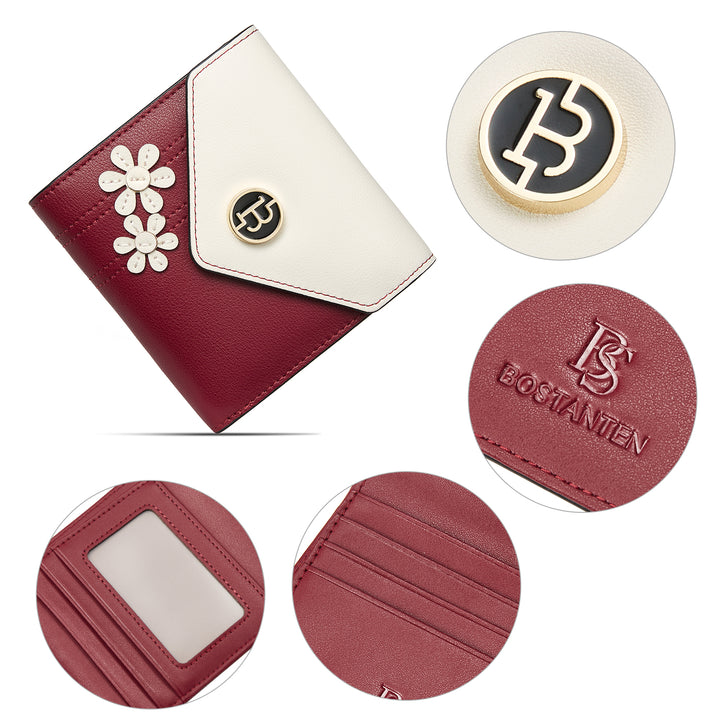 Rozenn Western Checkbook Wallet —— Elegant Patterns - BOSTANTEN