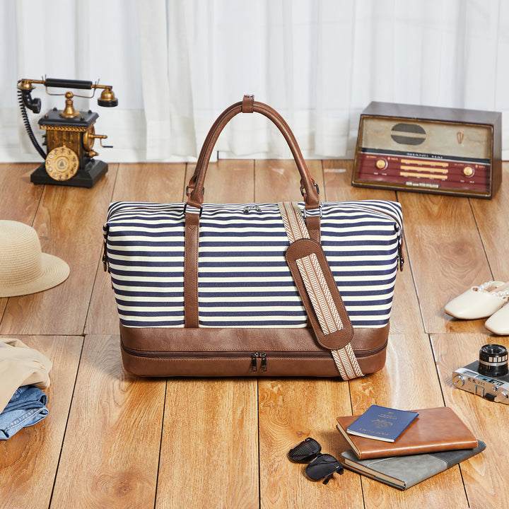 Zenobe Canvas Weekender Bag for Women