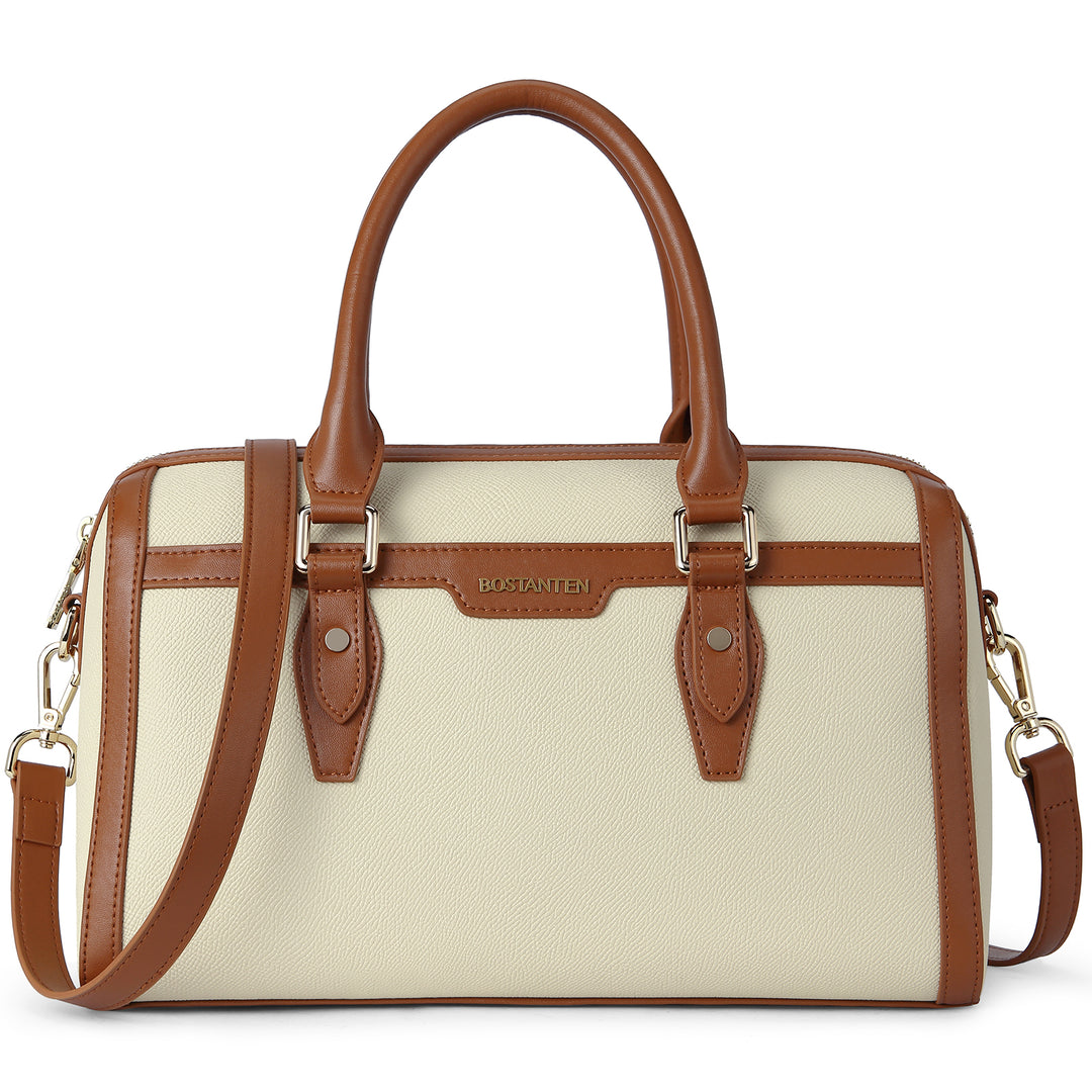 BOSTANTEN Womens Handbags Genuine Leather Designer Tote Bag Ladies Top Handle Bag Crossbody Satchel Purse - BOSTANTEN