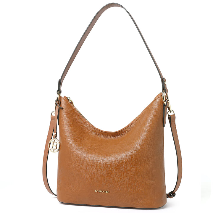 BOSTANTEN Leather Handbags for Women Soft Designer Shoulder Purses Ladies Fashion Crossbody Hobo Bags - BOSTANTEN