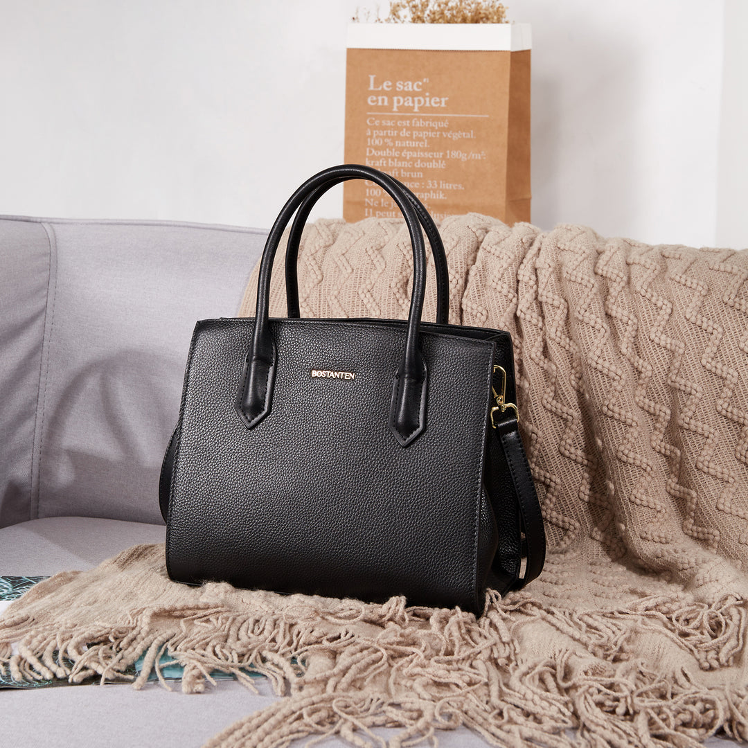 Machk Genuine Leather Tote Bag  — Handle Shoulder - BOSTANTEN