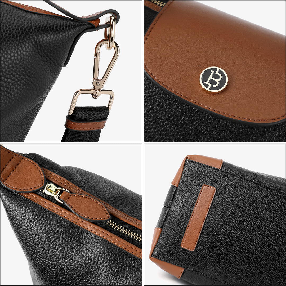 BOSTANTEN Travel Bag for Women Leather Duffle Bag Gym Sports Luggage - BOSTANTEN