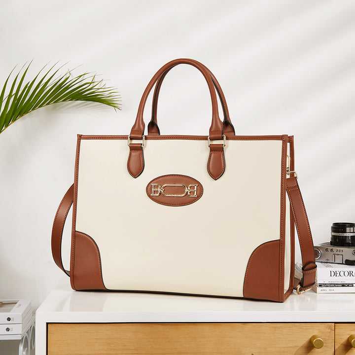 Mizuki Women Briefcase Bag — Italian Leather - BOSTANTEN