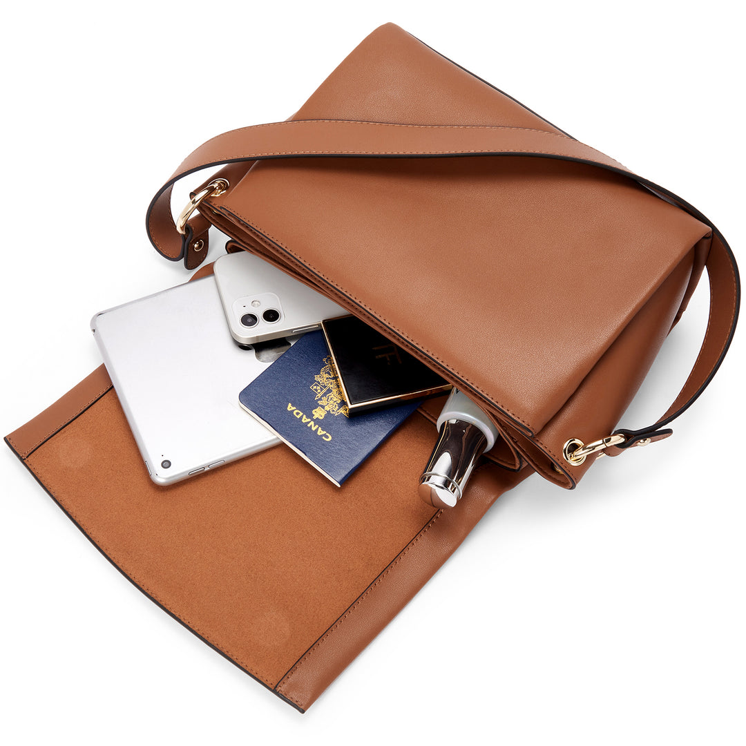 BOSTANTEN Womens Leather Crossbody Bags Designer Handbag Medium Trendy Shoulder Bag Purse - BOSTANTEN