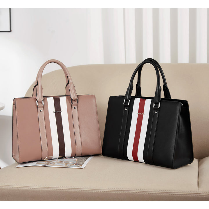 BOSTANTEN Women Satchel Handbags Leather Purses Designer Print Tote Shoulder Top Handle Bags - BOSTANTEN