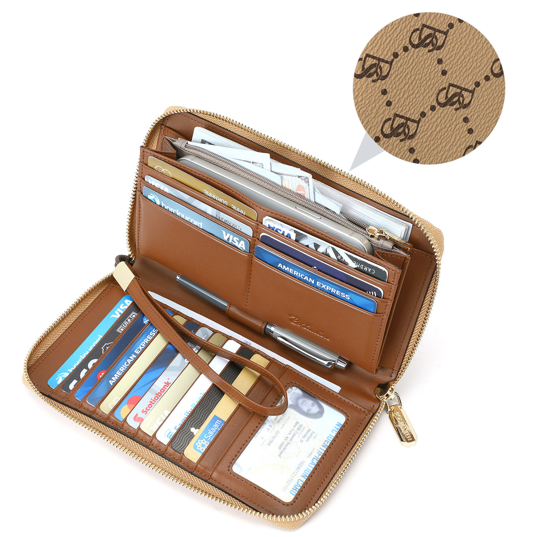 Savill Clutch Wristlet Wallet — Elegant Patterns - BOSTANTEN