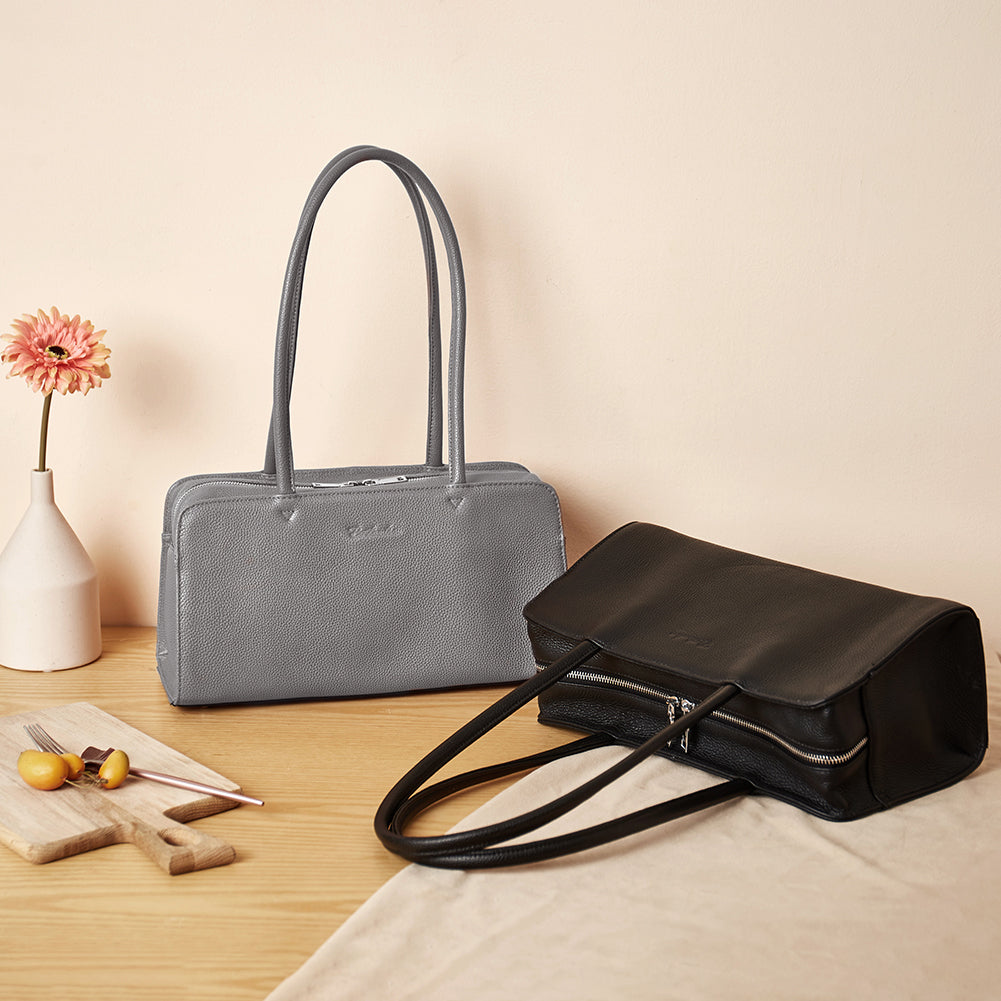 BOSTANTEN Women Designer Handbags Genuine Soft Leather Top Handle Purses and Handbags Satchel Shoulder Bag - BOSTANTEN