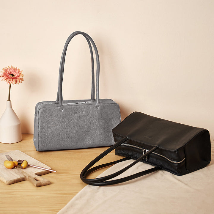 BOSTANTEN Women Designer Handbags Genuine Soft Leather Top Handle Purses and Handbags Satchel Shoulder Bag - BOSTANTEN